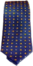 Art. 694 Cravatta fantasia sfonzo blu scuro