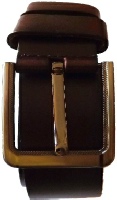 Art. C 505 Cintura in pelle marrone interno marrone con fibbia